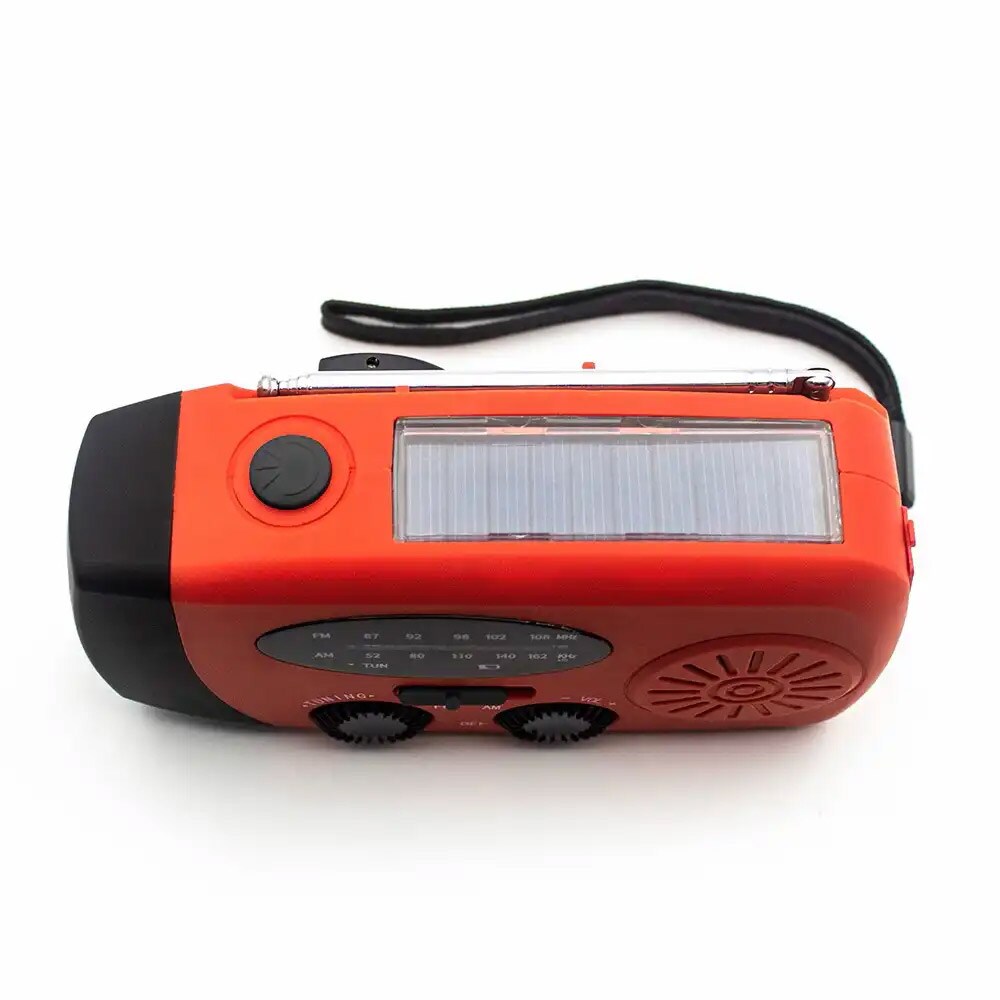 Denver SCR-2005 Veiradio med solcellelading, LED-lommelykt og nødlading av mobil
