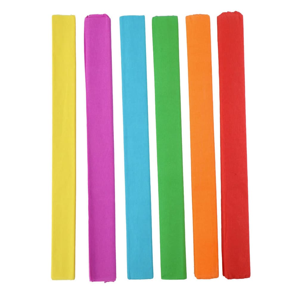 Kreppapir - Fargerikt 50 × 200 cm