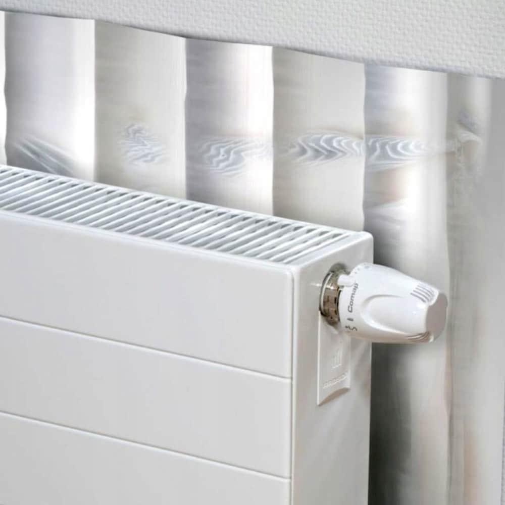 Radiatorreflektor 750x50 cm - energisparende varmereflekterende isolasjonssett