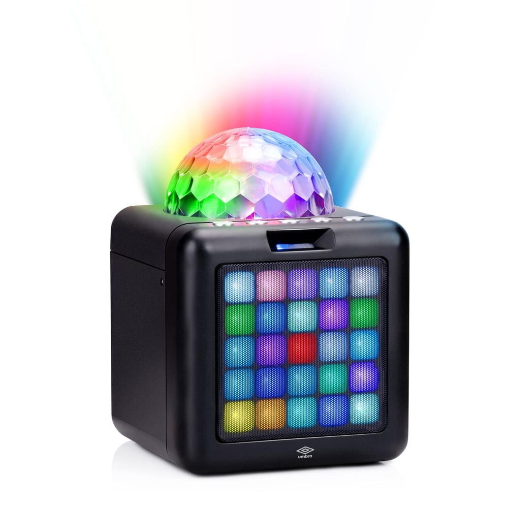Trådløs karaokehøyttaler med Bluetooth og LED-flammeeffekt, 25 W