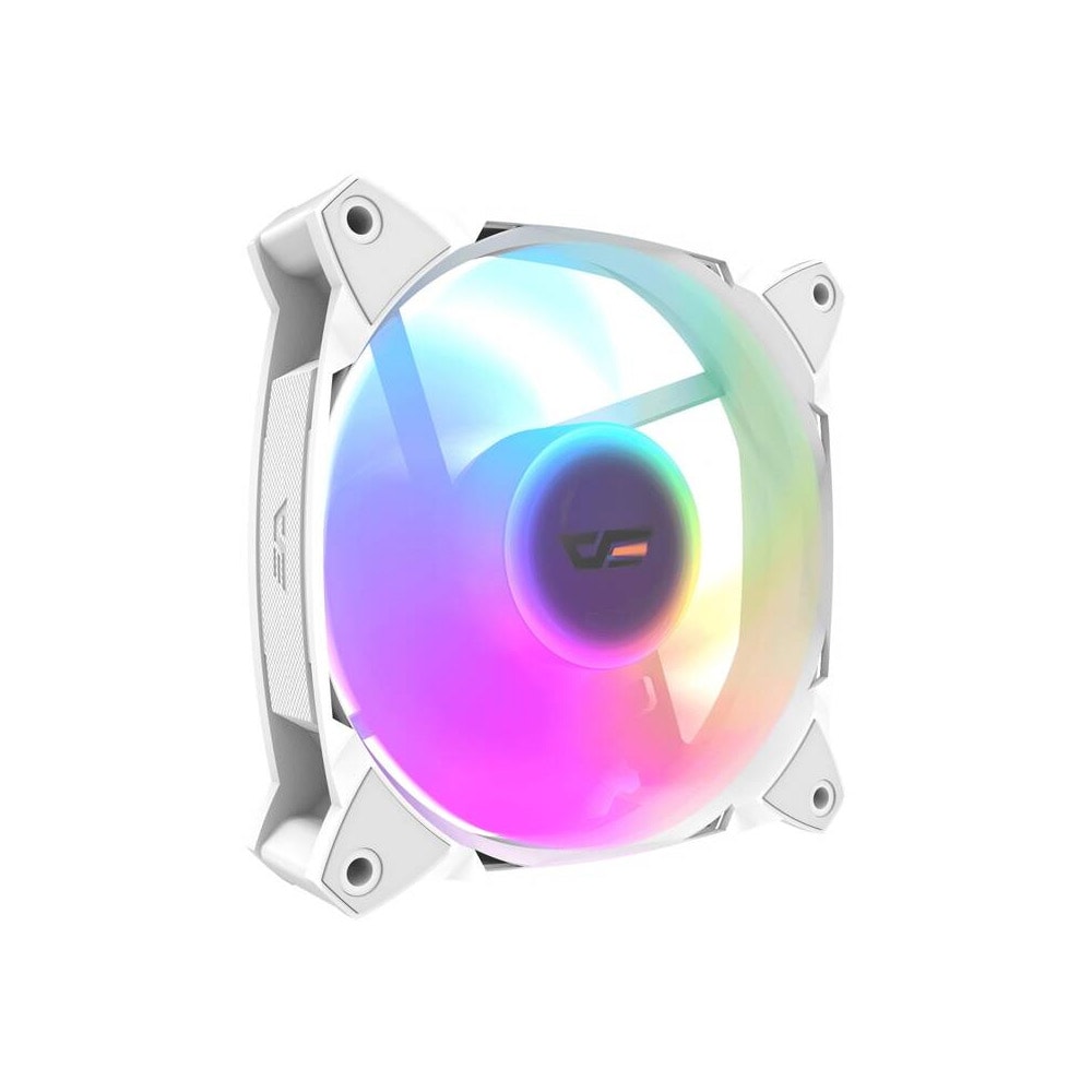 Darkflash Chassisvifte med ARGB 120 mm - Hvit