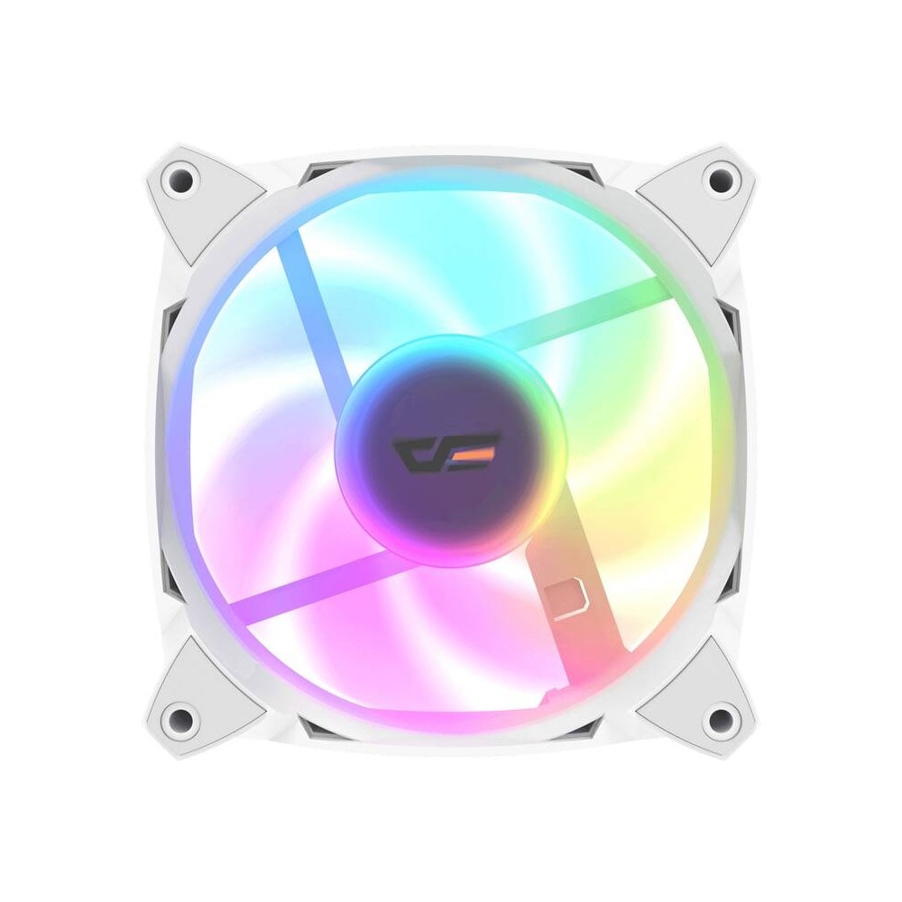 Darkflash Chassisvifte med ARGB 120 mm - Hvit