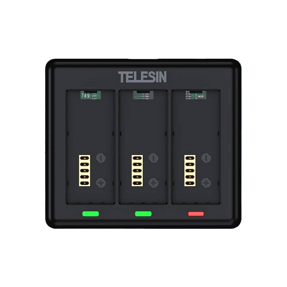Telesin batterilader for GoPro Hero 13 med tre kanaler