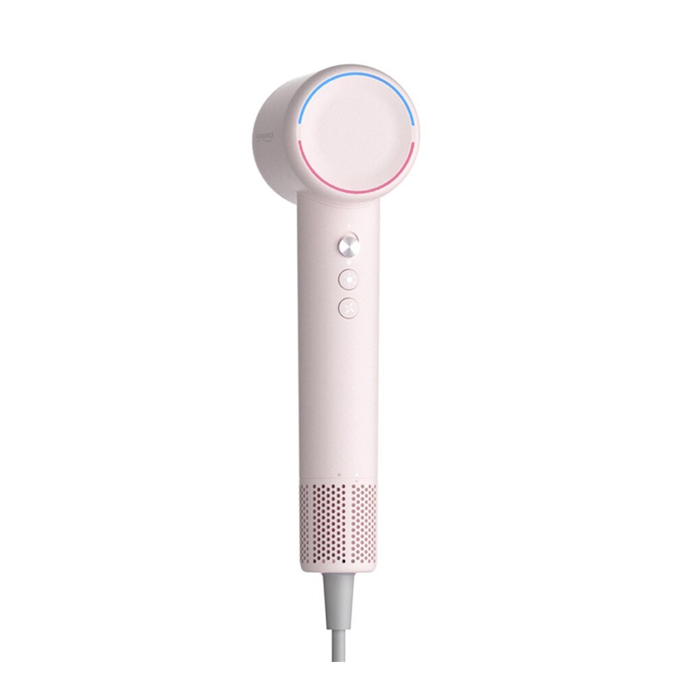 Hårføner med 1300 W effekt, ionisering og veggbrakett - Rosa