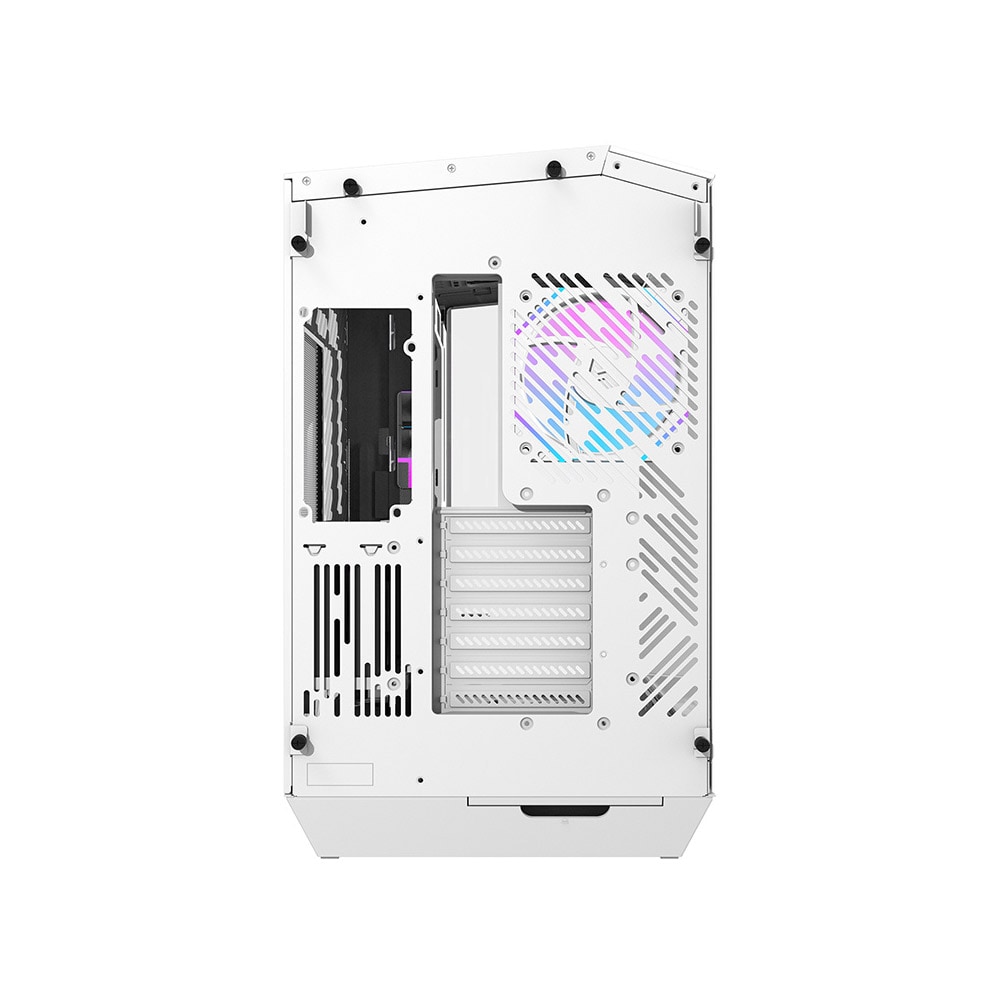 Darkflash DY470-datamaskinchassis med 4 ARGB-vifter - hvit
