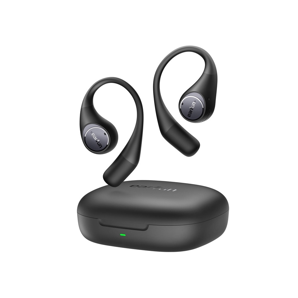EarFun TWS-hodesett med lader - Svart