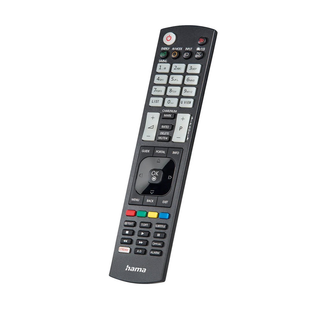 Universalfjernkontroll for LG TV med selvlysende knapper og innlæringsfunksjon