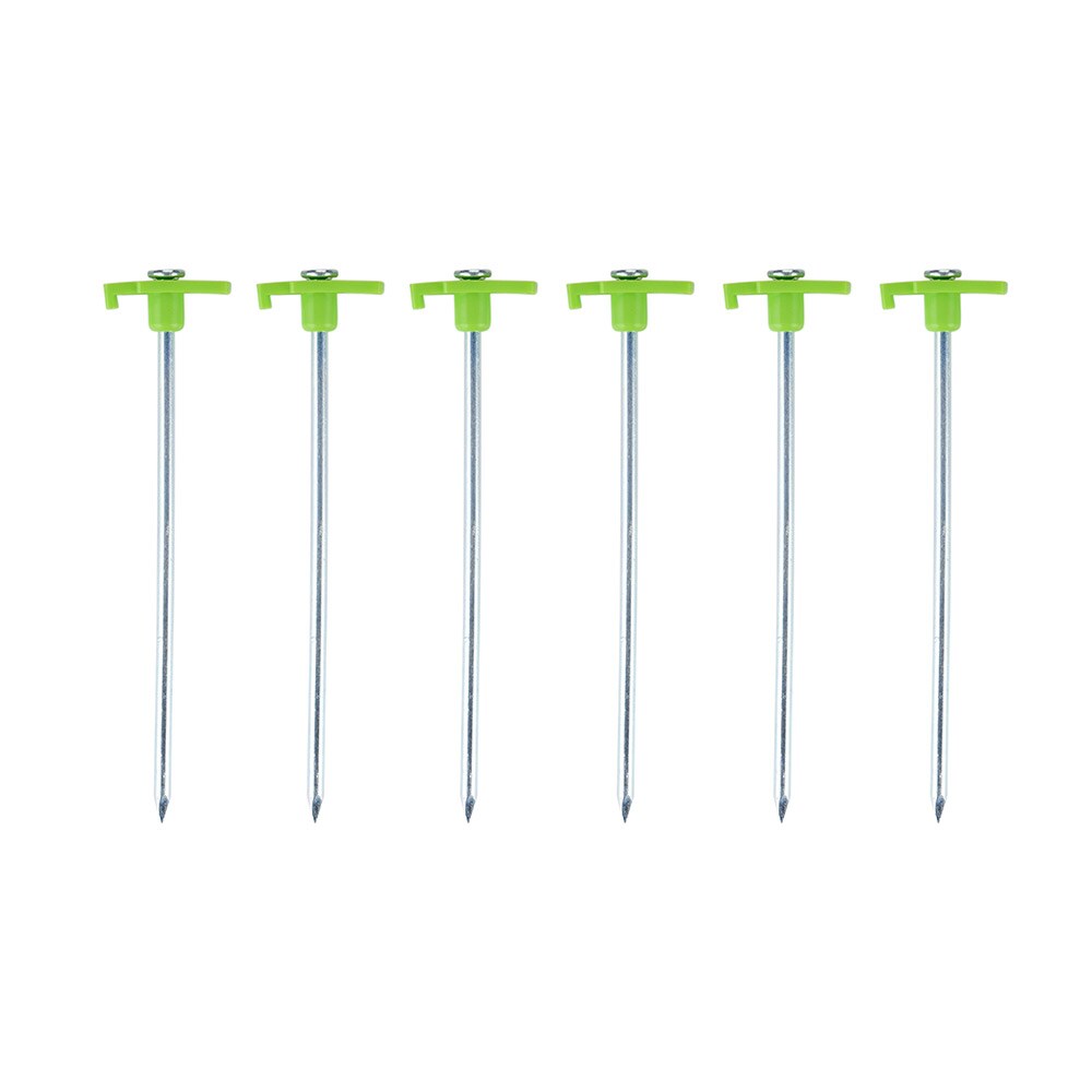 Teltplugger av metall, 20 cm, 6-pakning