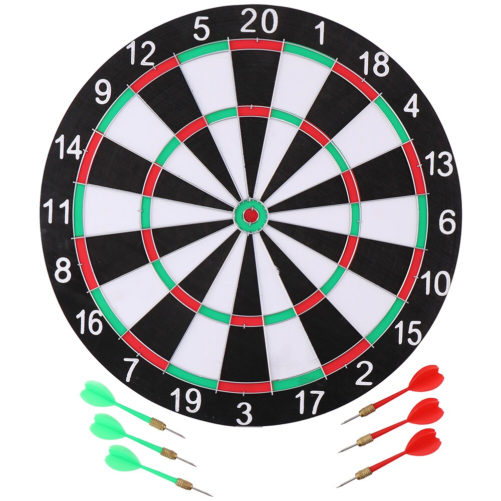 Dartskive med 6 piler, diameter 40,5 cm&lt