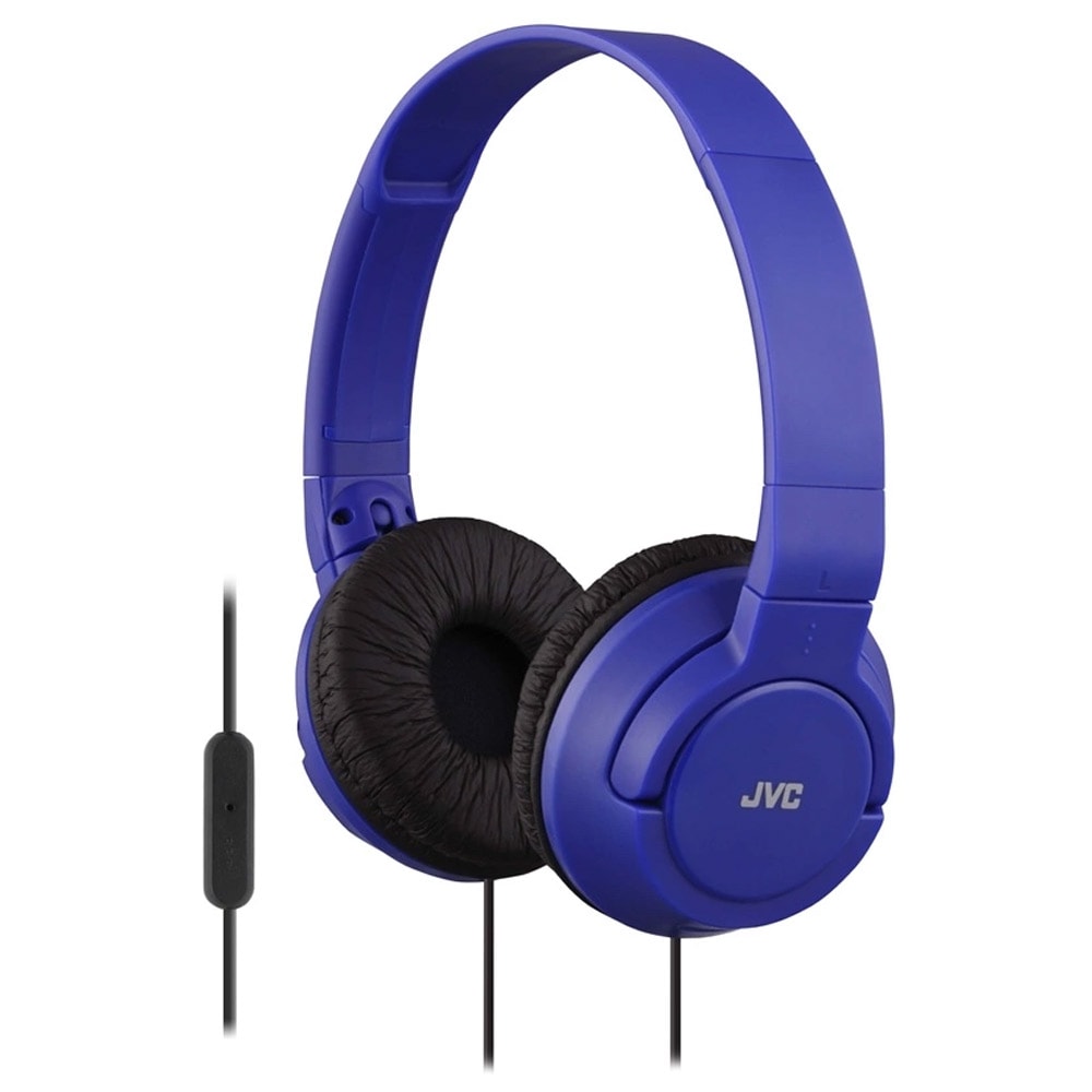JVC SR18 on-ear-hodetelefoner med mikrofon - mørkeblå