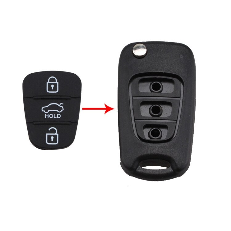 Silikon nøkkelskall for HYUNDAI / KIA bilnøkkel - 3-knapper