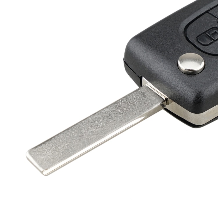 Nøkkelskall med nøkkelblad for Citroen C8 / Peugeot 1007 - 4 knapper