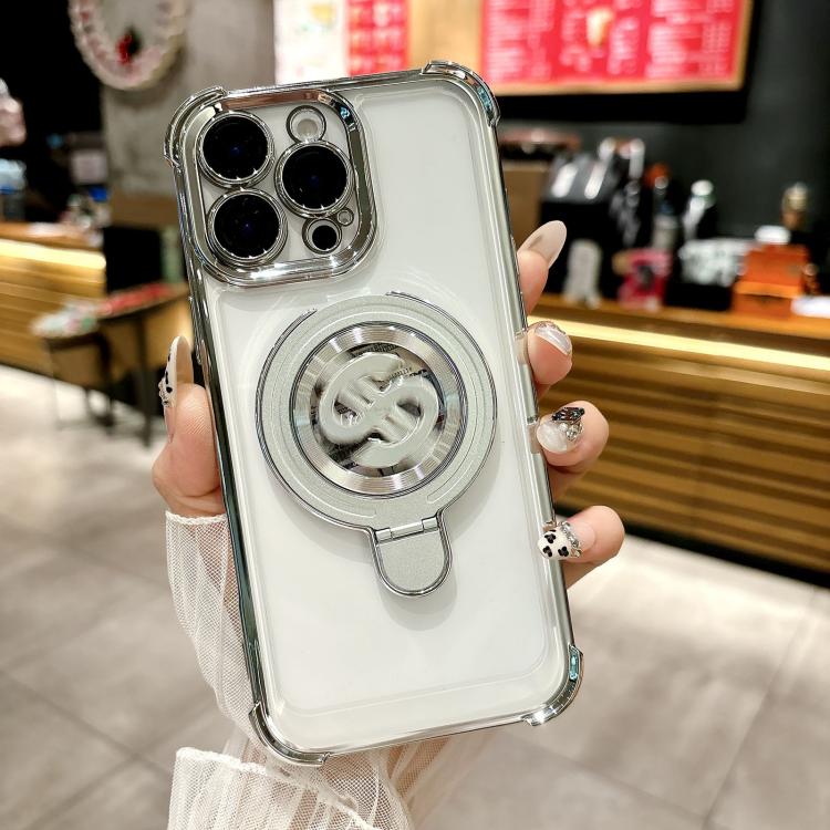 Deksel med MagSafe og solblender til iPhone 14 Pro Max - Sølv