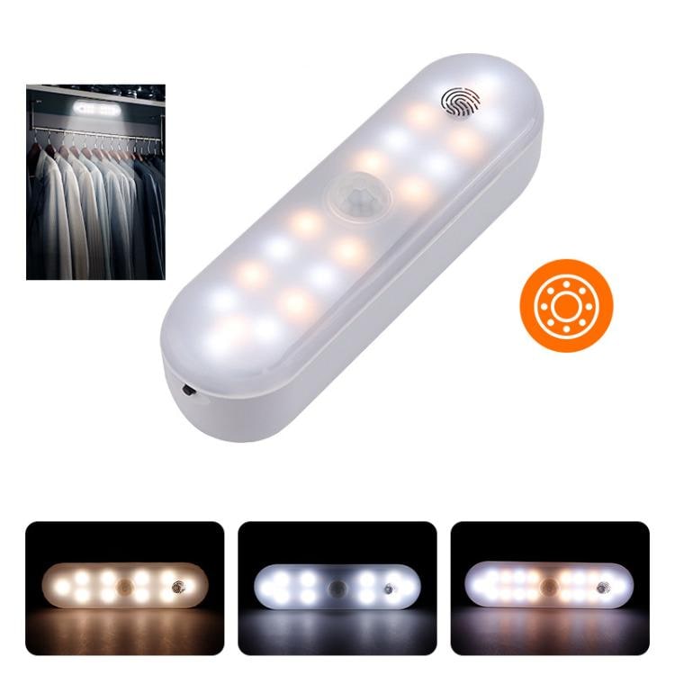 LED-lys med bevegelsessensor - magnetisk og oppladbart