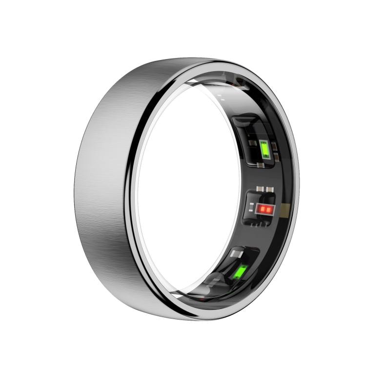 Smartring str 11 med søvn- og pulsmåling – Sølv