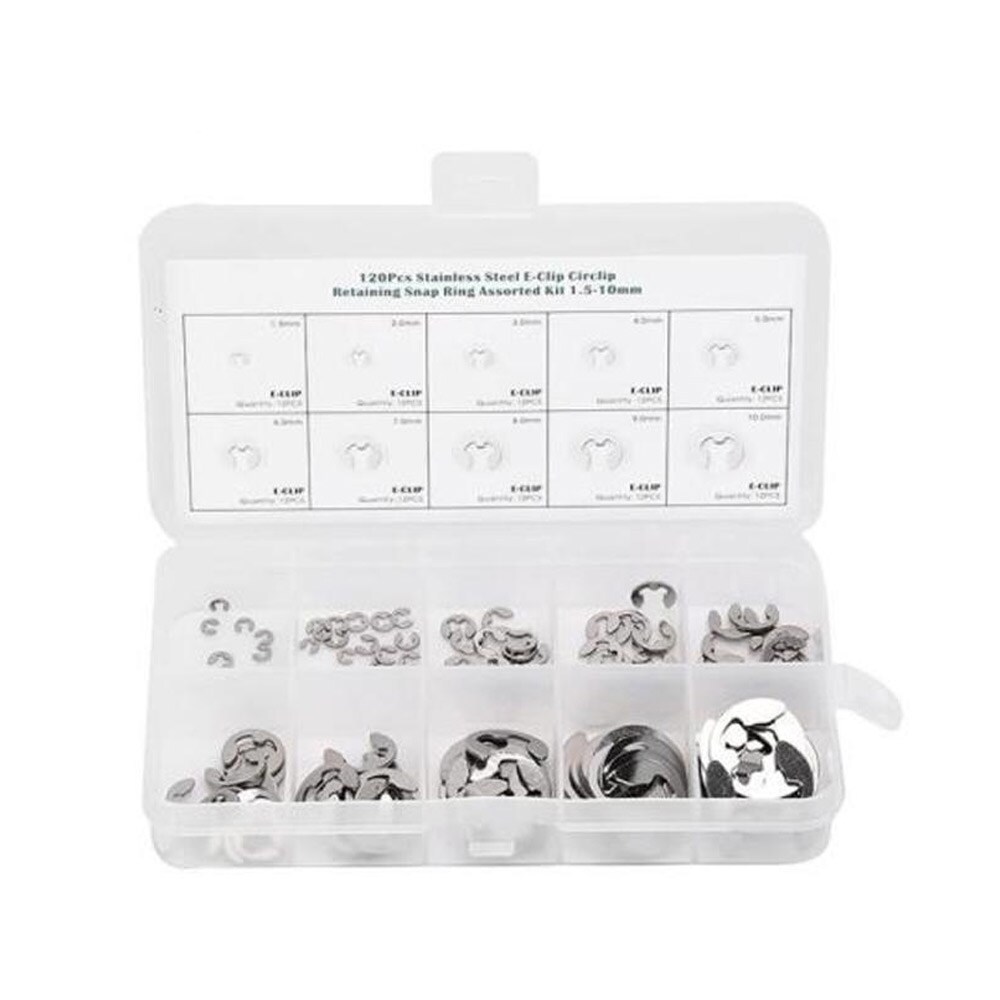 E-ringer M1,5 til M10 – 120 stk
