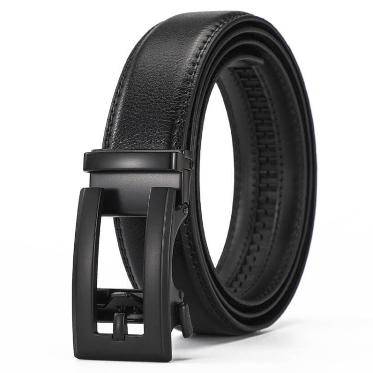 Herrebelte i svart kunstlær – 130 cm