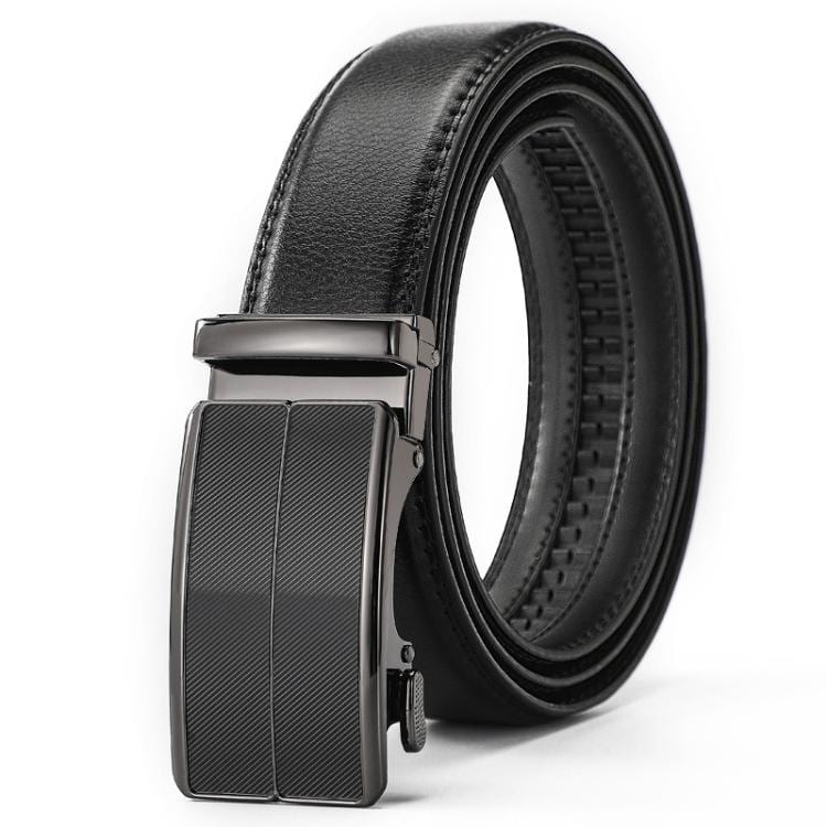 Herrebelte i svart kunstlær – 110 cm