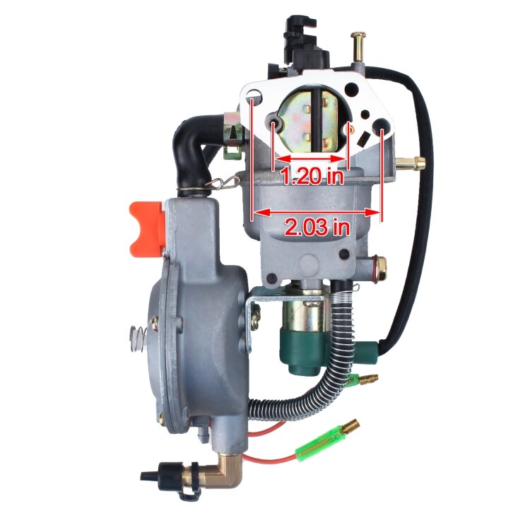 Forgasser til gassaggregat GX390 / 188F – 5 kW (LPG / NG)
