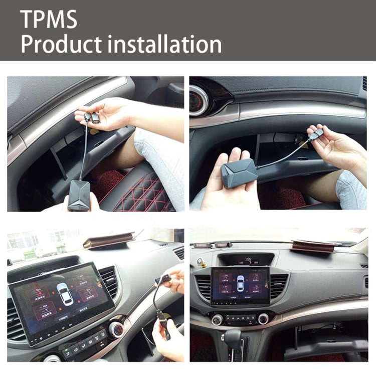 TPMS dekktrykksensor med ekstern sensor - for Android-medieenhet
