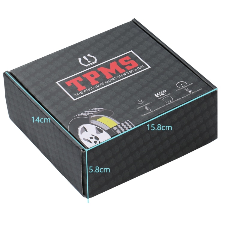 TPMS dekktrykksensor med ekstern sensor - for Android-medieenhet