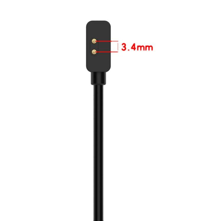 Magnetisk USB-lader til Xiaomi Mi Band 7 Pro / Redmi Watch 2 - 1 m, svart