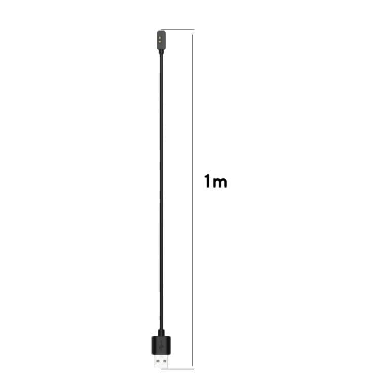 Magnetisk USB-lader til Xiaomi Mi Band 7 Pro / Redmi Watch 2 - 1 m, svart