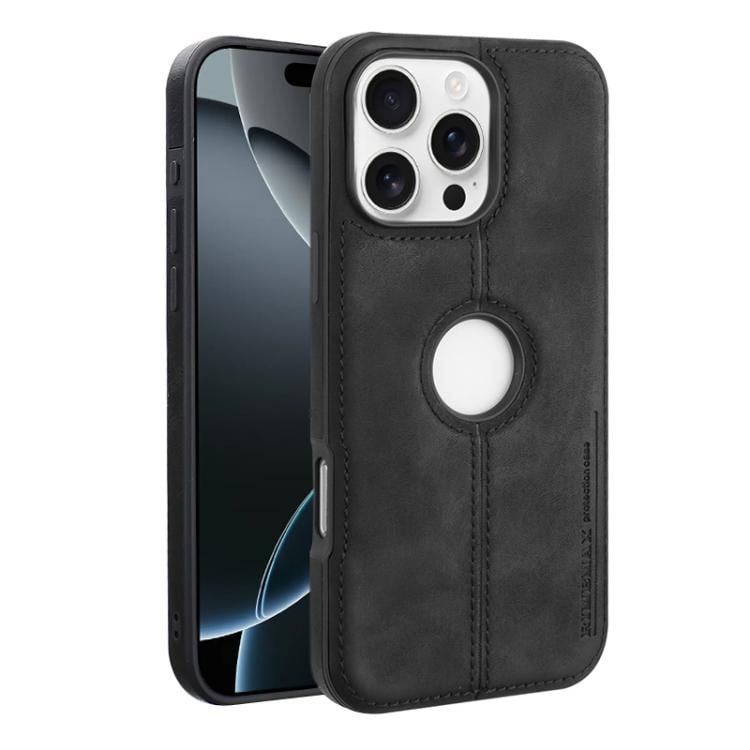 Kunstlærskall for iPhone 16 Pro Max - Svart
