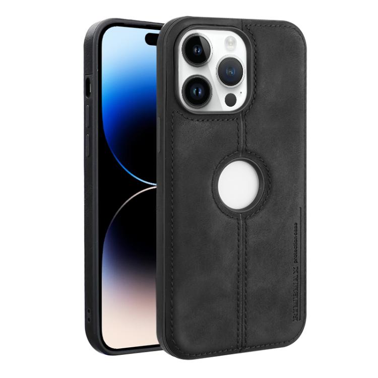 Kunstlærskall for iPhone 14 Pro Max - Svart