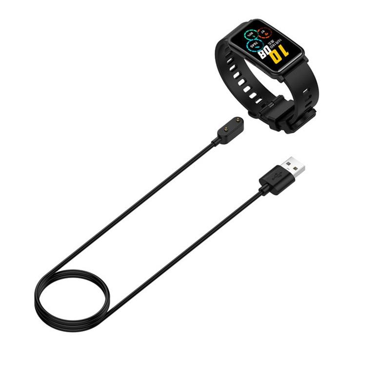 Magnetisk USB-lader for Huawei Band 10 / 9 / 8 - 1 m, svart