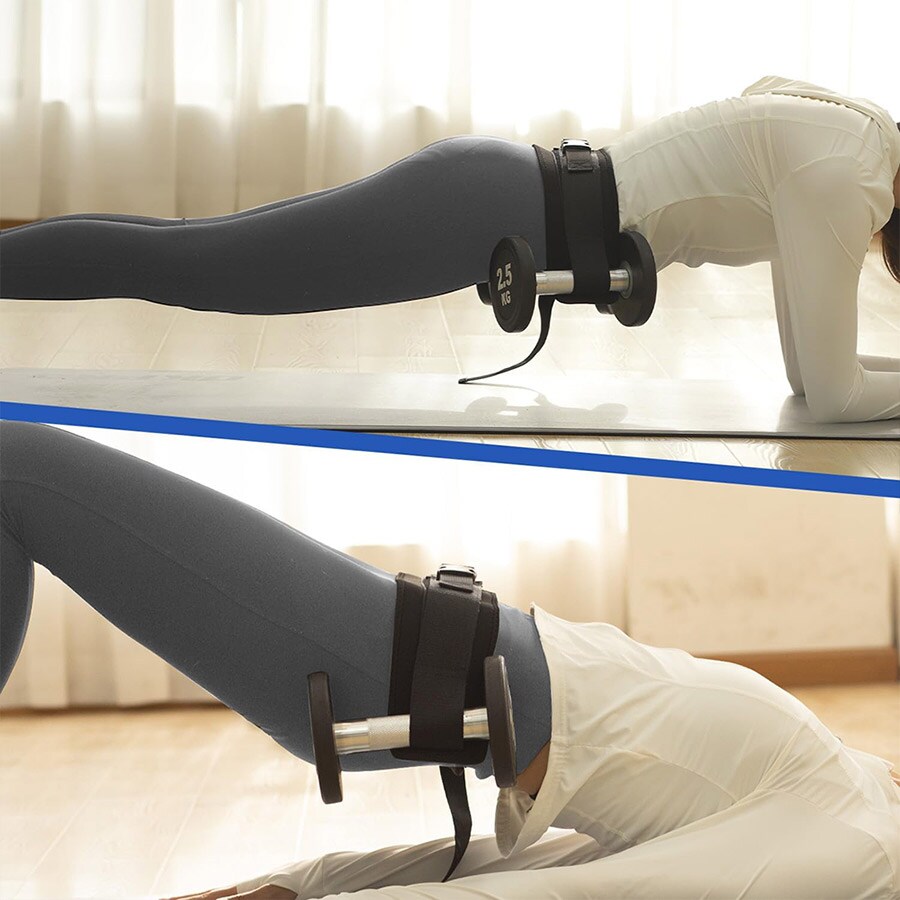 Treningsbelte i nylon for hofteløft - hip thrust med ekstra komfort