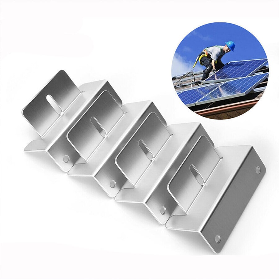 Z-brakett for solcellepanel i aluminium - perfekt for bobilens tak