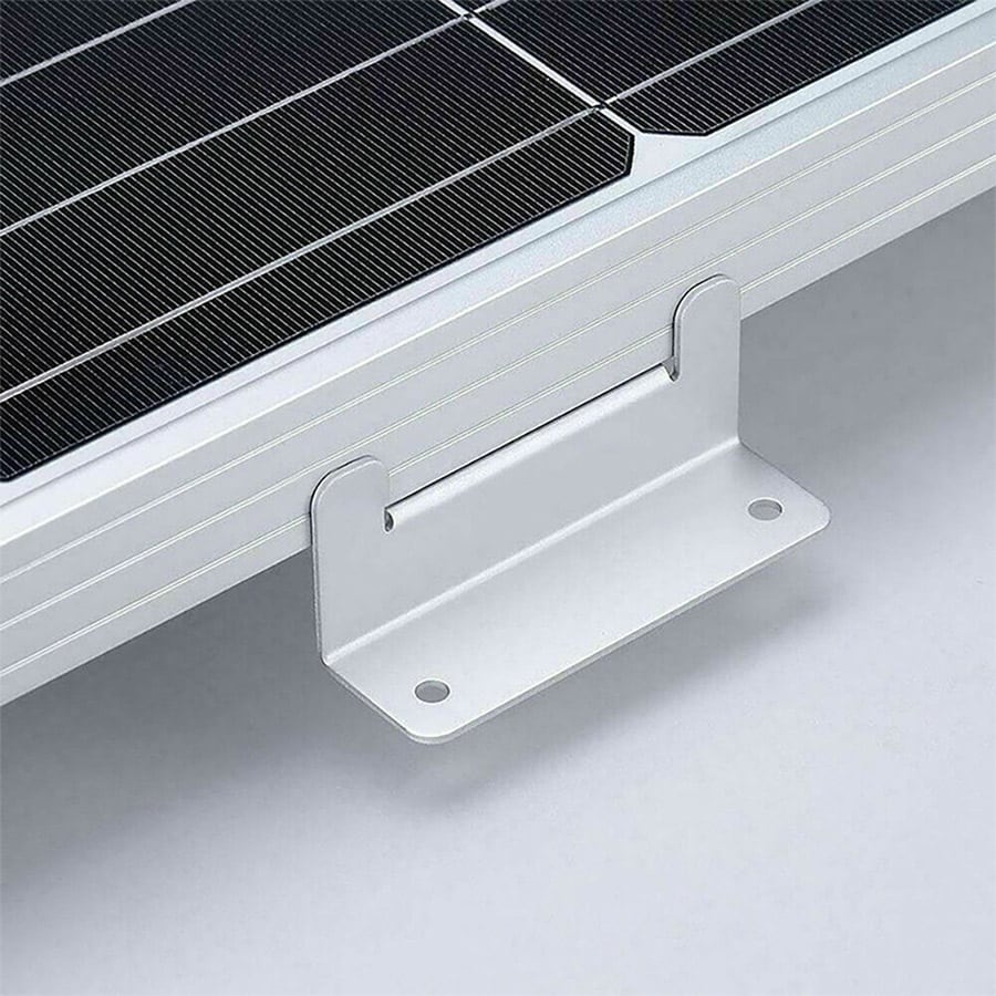 Z-brakett for solcellepanel i aluminium - perfekt for bobilens tak