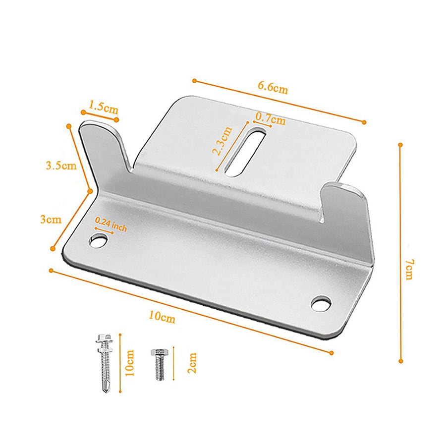 Z-brakett for solcellepanel i aluminium - perfekt for bobilens tak