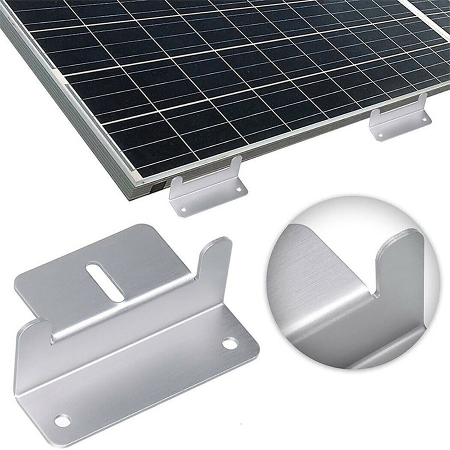 Z-brakett for solcellepanel i aluminium - perfekt for bobilens tak
