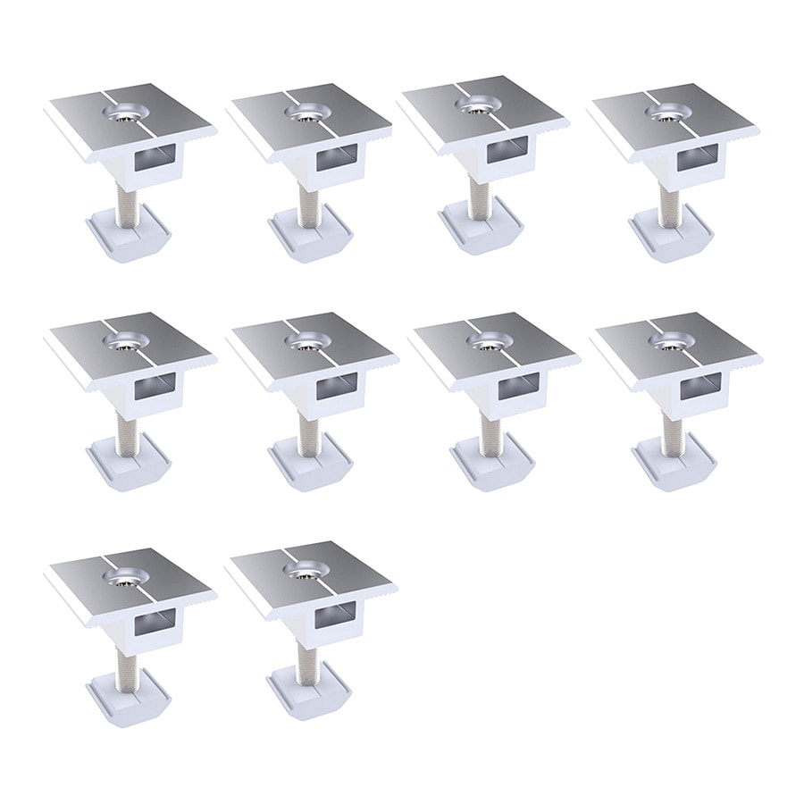 Trapesformede braketter i aluminium - 30 mm mellomklemmer for solcellepanel