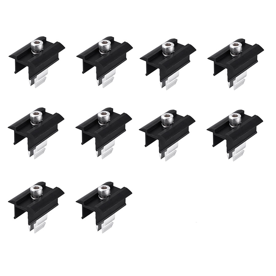 Senterklemme i aluminium for solcellemodul - 10-pakning