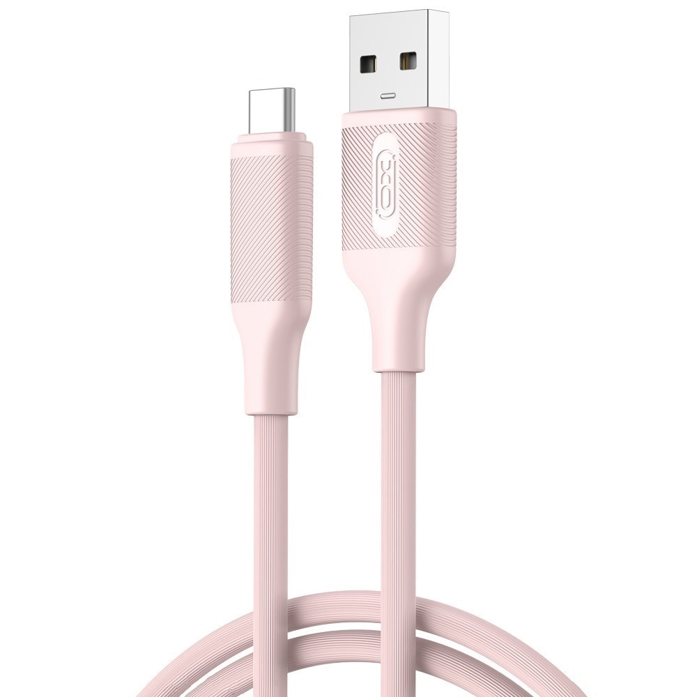 XO USB til USB-C-kabel 3A 1 m - rosa