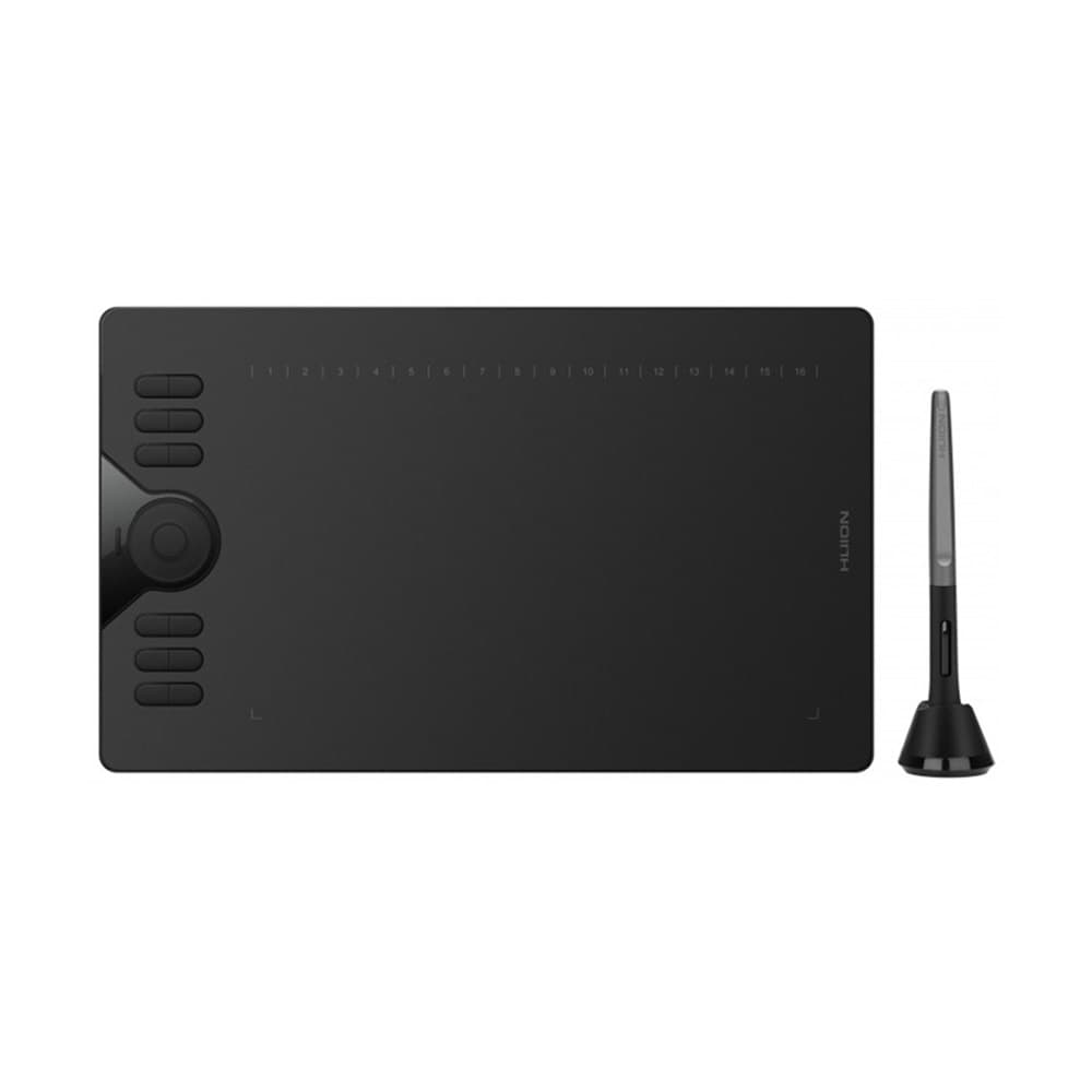 Huion HS610 tegnebrett med berøringsring og 28 programmerbare knapper