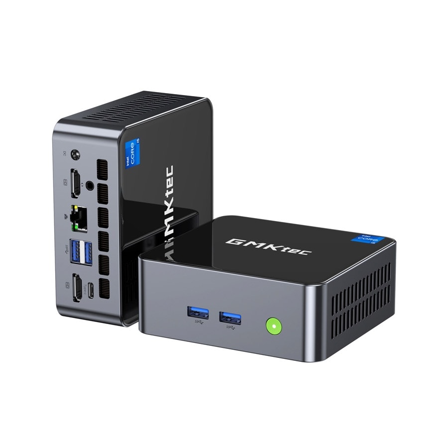 GMKtec M3 mini-PC med Intel i5, 16 GB RAM og 512 GB SSD