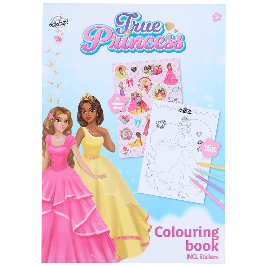 A4 Prinsesser - fargeleggingsbok