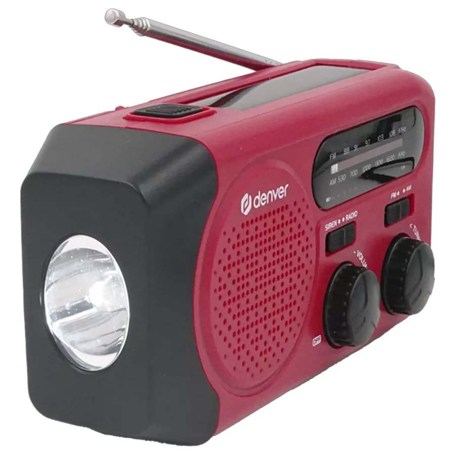 Denver SCR-2010 sveivradio med solcellelading og 2000 mAh batteri