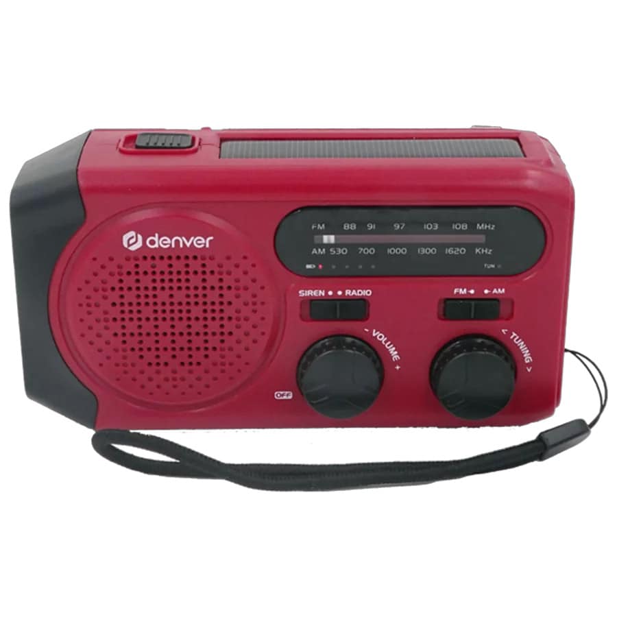 Denver SCR-2010 sveivradio med solcellelading og 2000 mAh batteri
