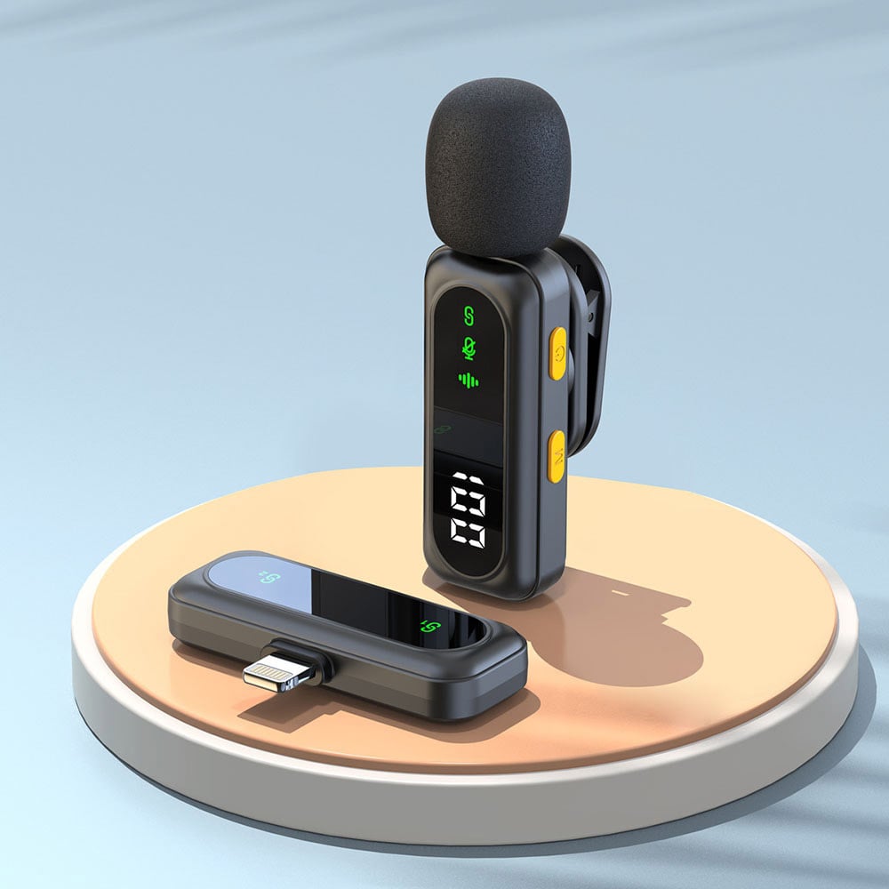 Trådløs lavaliermikrofon med Lightning-mottaker
