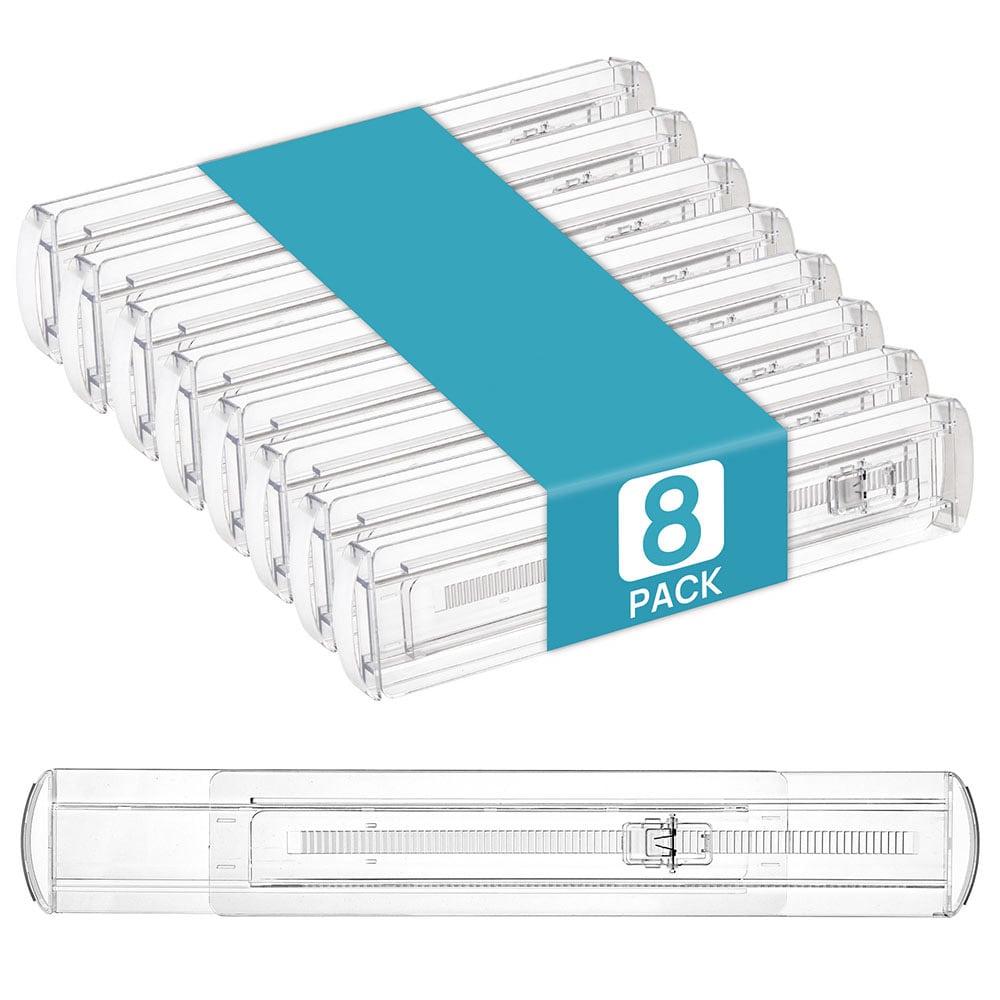 Transparente uttrekksskillevegger for skuffer 8-pk 33-53 cm