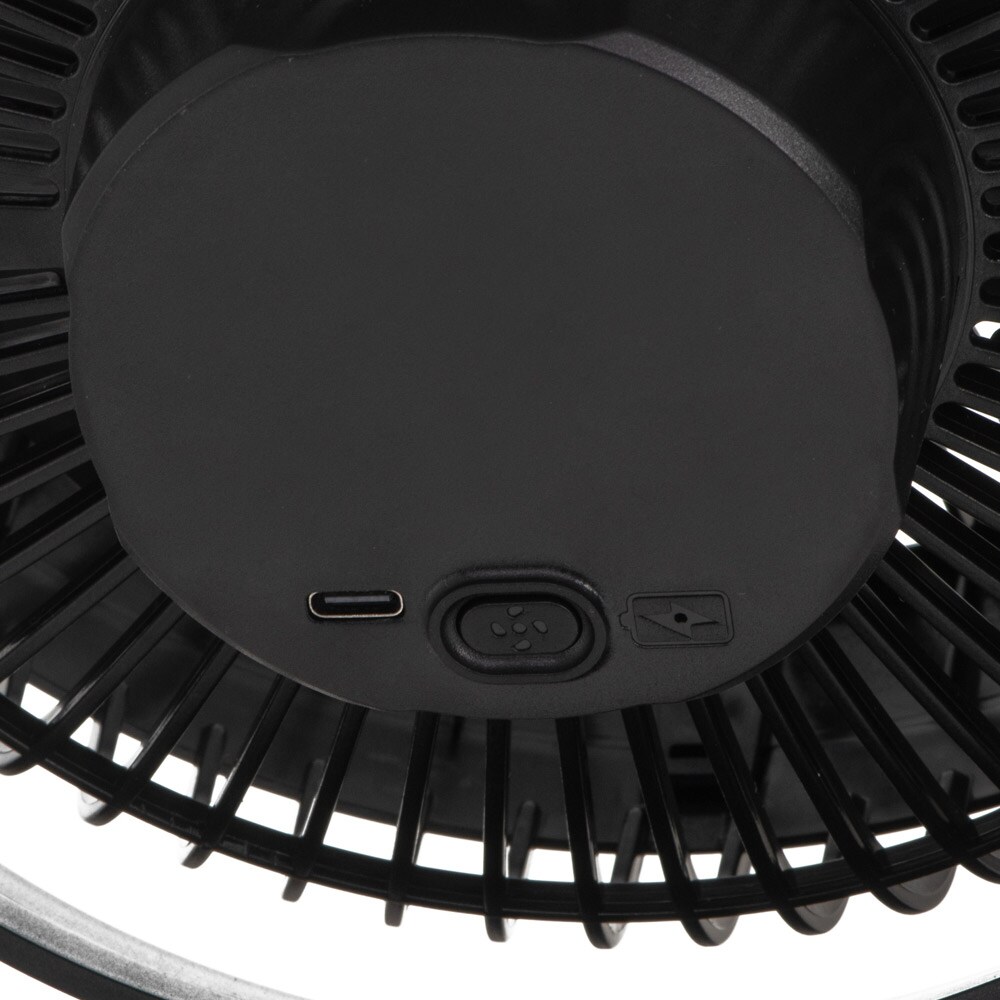 Oppladbar bordvifte med klemme / stillegående 360° USB-vifte / campingvifte / justerbar vifte