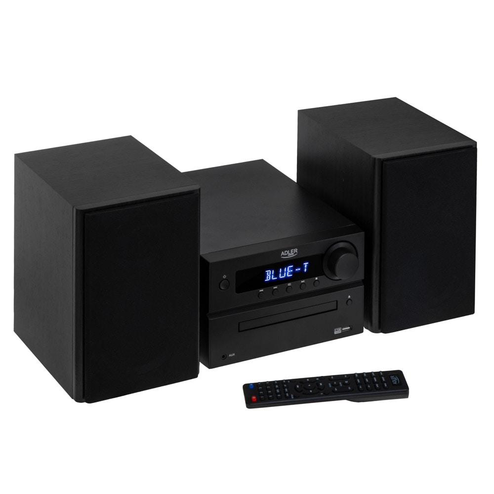 Ministereo med CD, Bluetooth 5.3, USB og FM-radio - 2 x 25 W RMS, HDMI ARC - Svart