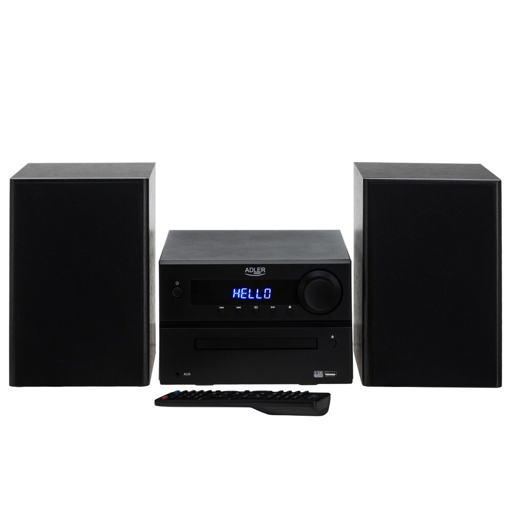 Ministereo med CD, Bluetooth 5.3, USB og FM-radio - 2 x 25 W RMS, HDMI ARC - Svart