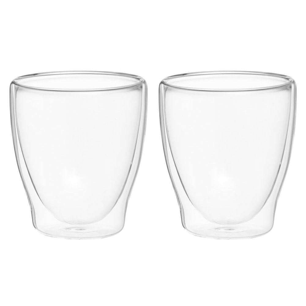 Dobbeltveggede kaffeglass i borosilikatglass, 30 cl, 2-pk