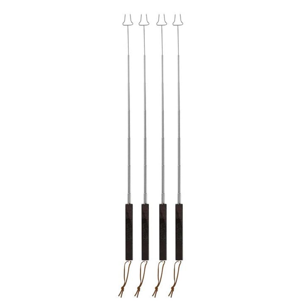 Pølsepinne med teleskopskaft, 77 cm utstrakt - 4-pakning